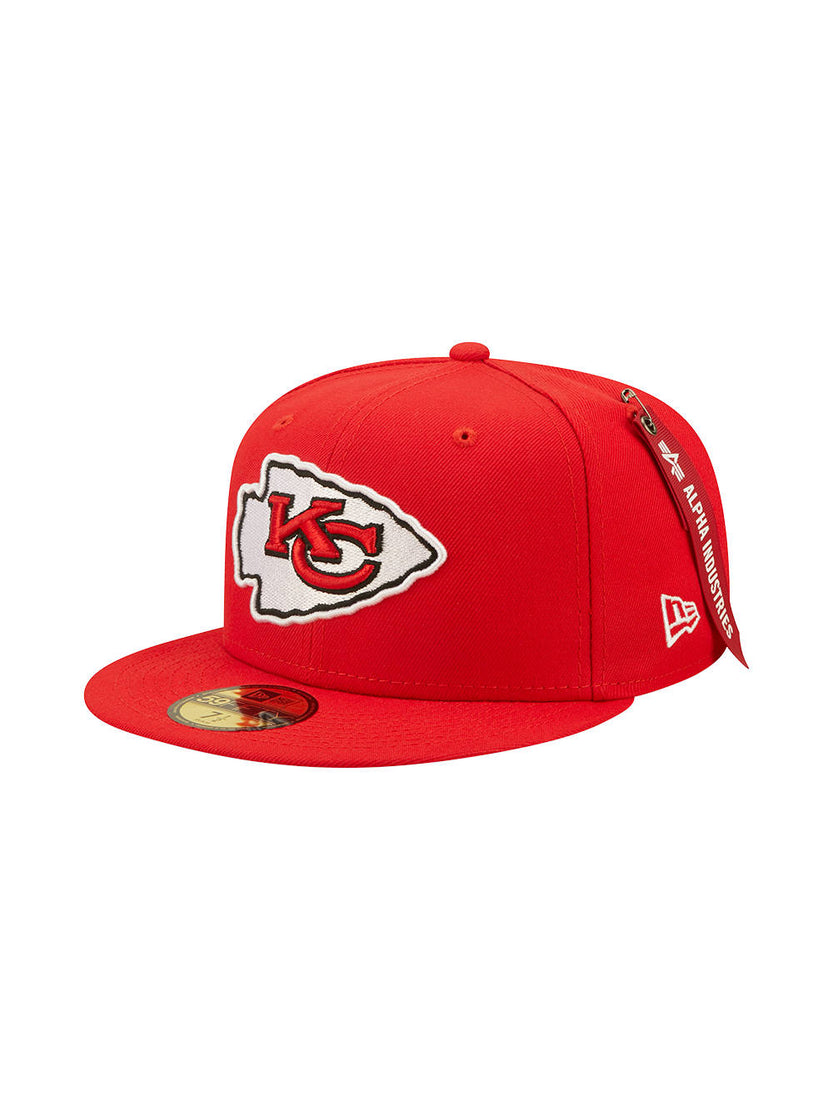 KANSAS CITY CHIEFS X ALPHA X NEW ERA 59FIFTY FITTED CAP ACCESSORY Alpha Industries RED 7 