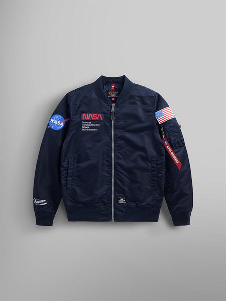 L-2B NASA GEN II BOMBER JACKET OUTERWEAR Alpha Industries REPLICA BLUE 2XL 