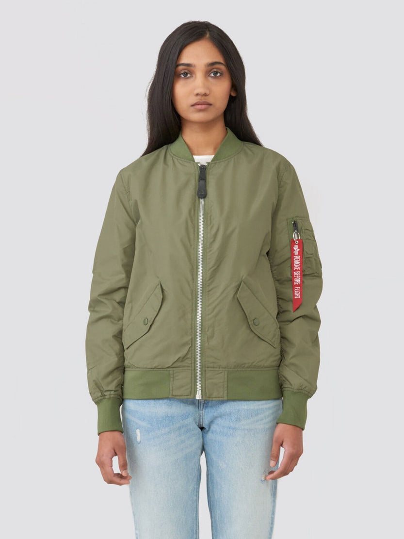 L-2B SCOUT W BOMBER JACKET OUTERWEAR Alpha Industries SAGE GREEN L 