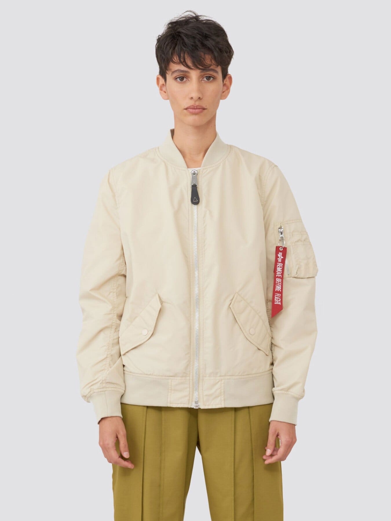 L-2B SCOUT W BOMBER JACKET (SEASONAL) SALE Alpha Industries VINTAGE WHITE XS 