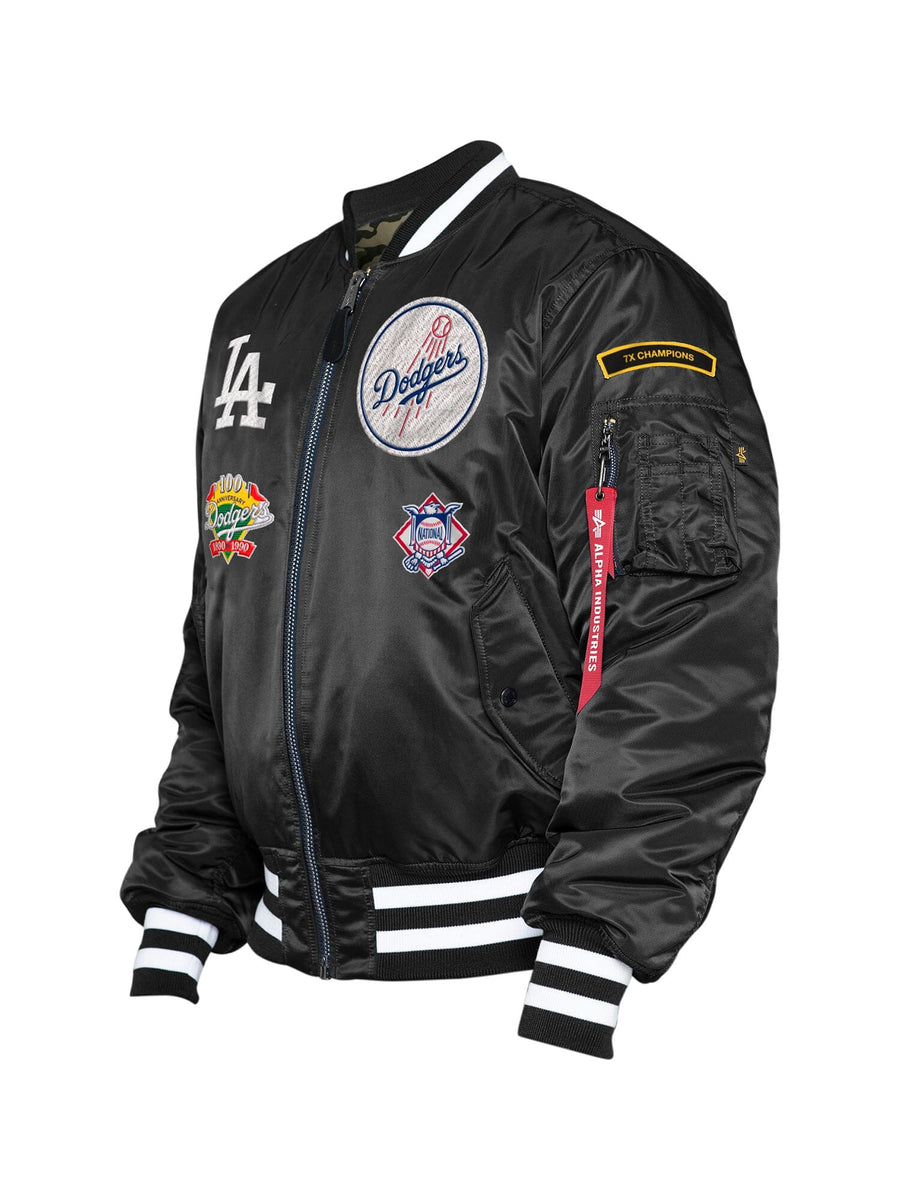 LOS ANGELES DODGERS X ALPHA X NEW ERA MA-1 BOMBER JACKET OUTERWEAR Alpha Industries, Inc. 