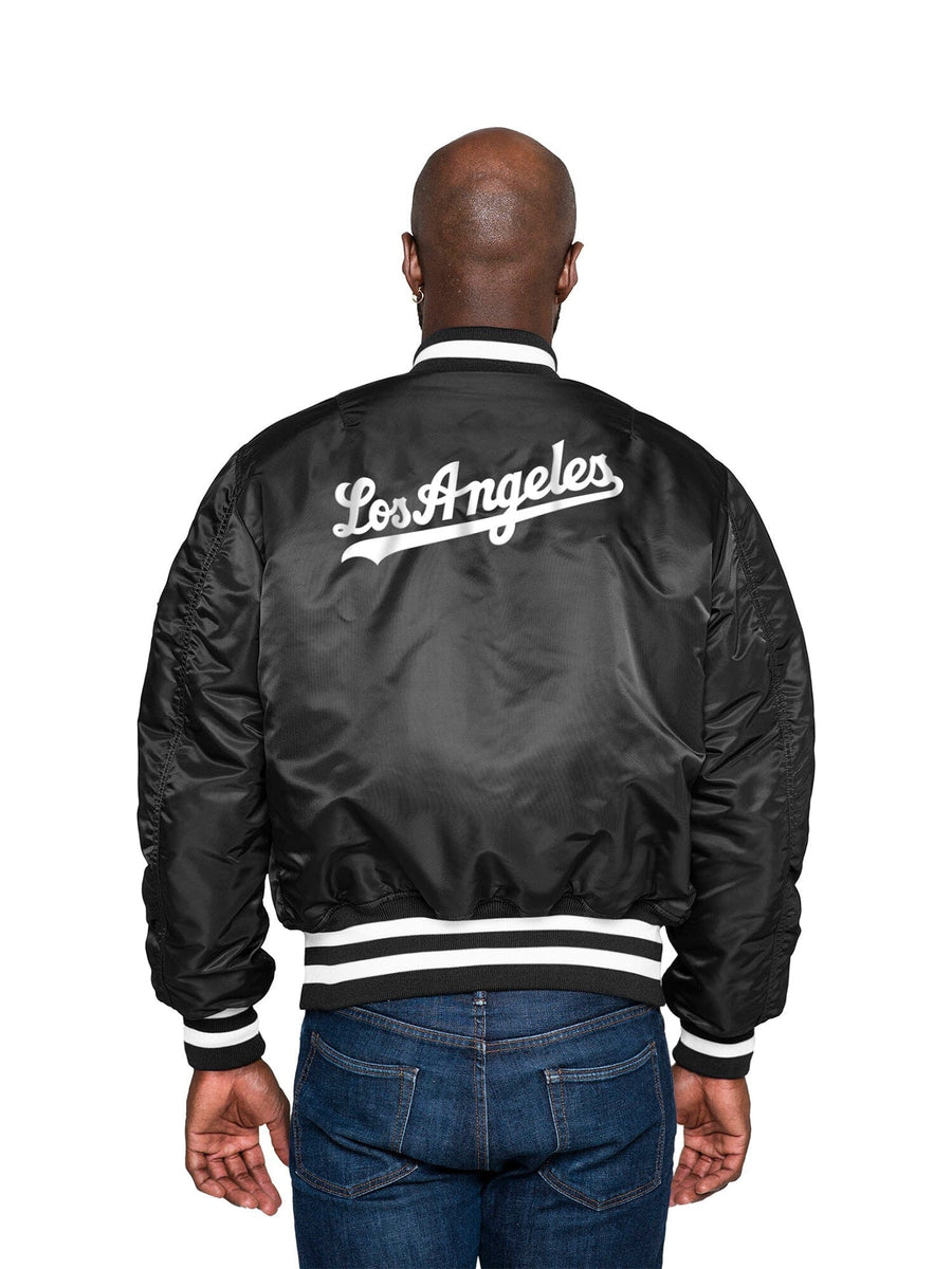 LOS ANGELES DODGERS X ALPHA X NEW ERA MA-1 BOMBER JACKET OUTERWEAR Alpha Industries, Inc. 