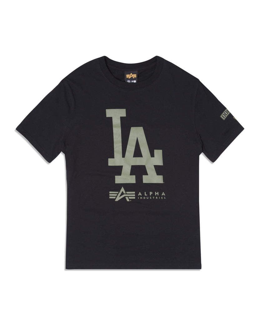 LOS ANGELES DODGERS X ALPHA X NEW ERA T-SHIRT TOP Alpha Industries, Inc. BLACK 2XL 