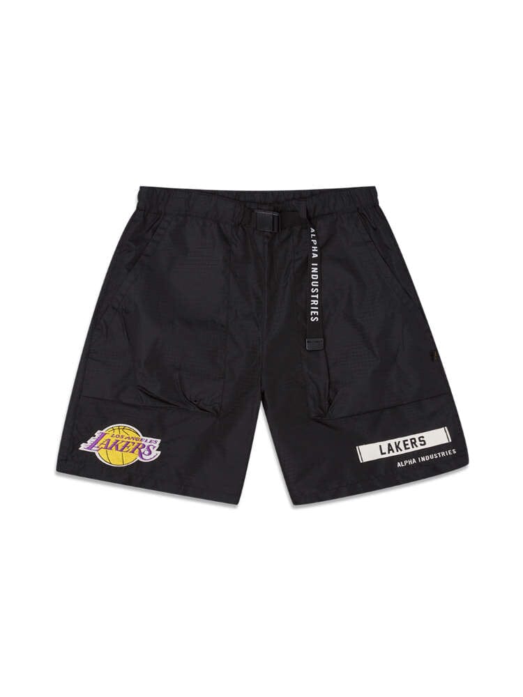 LOS ANGELES LAKERS X ALPHA X NEW ERA NYLON SHORTS BOTTOM Alpha Industries BLACK 2XL 