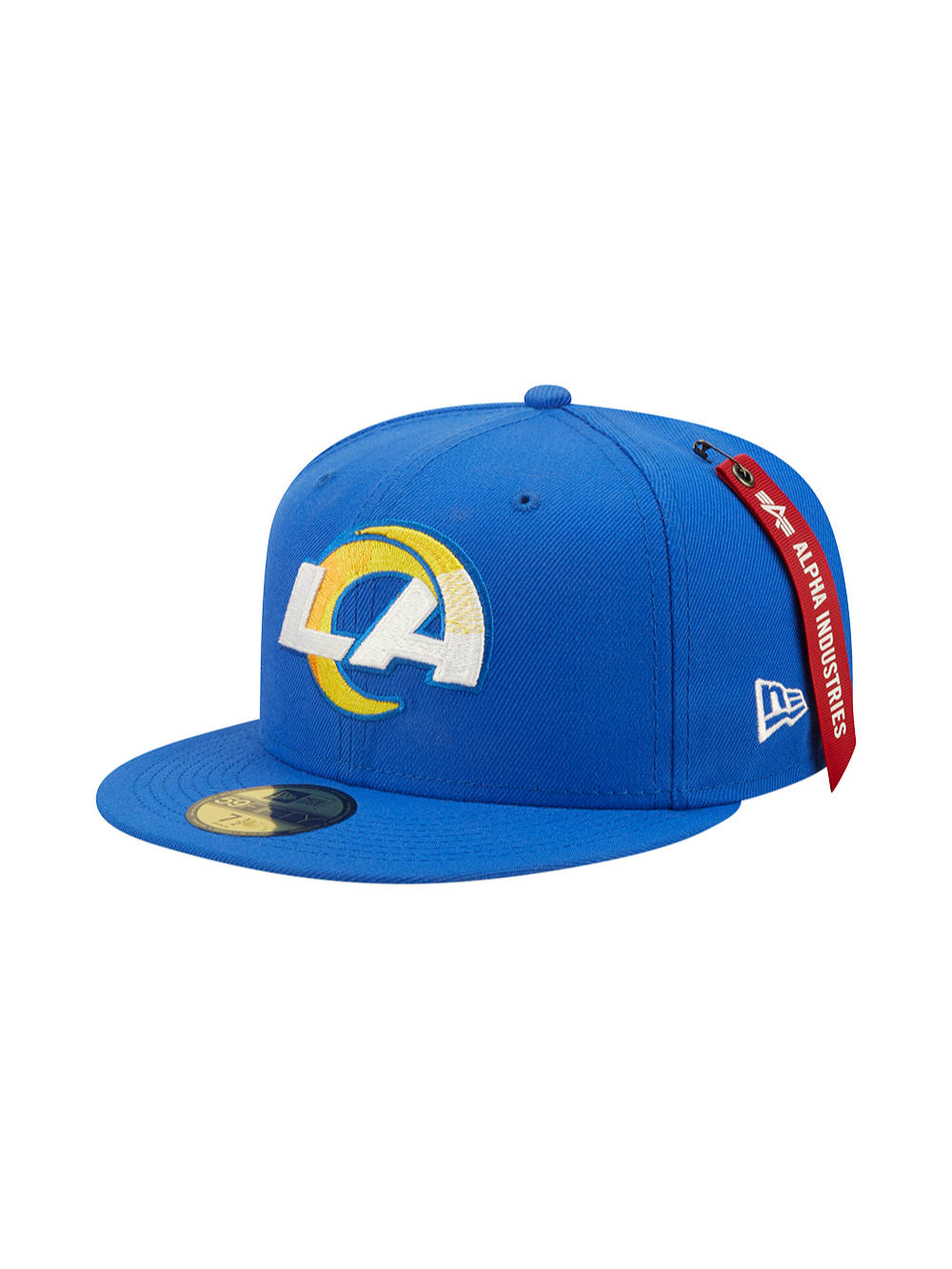 LOS ANGELES RAMS X ALPHA X NEW ERA 59FIFTY FITTED CAP ACCESSORY Alpha Industries BRIGHT BLUE 7 