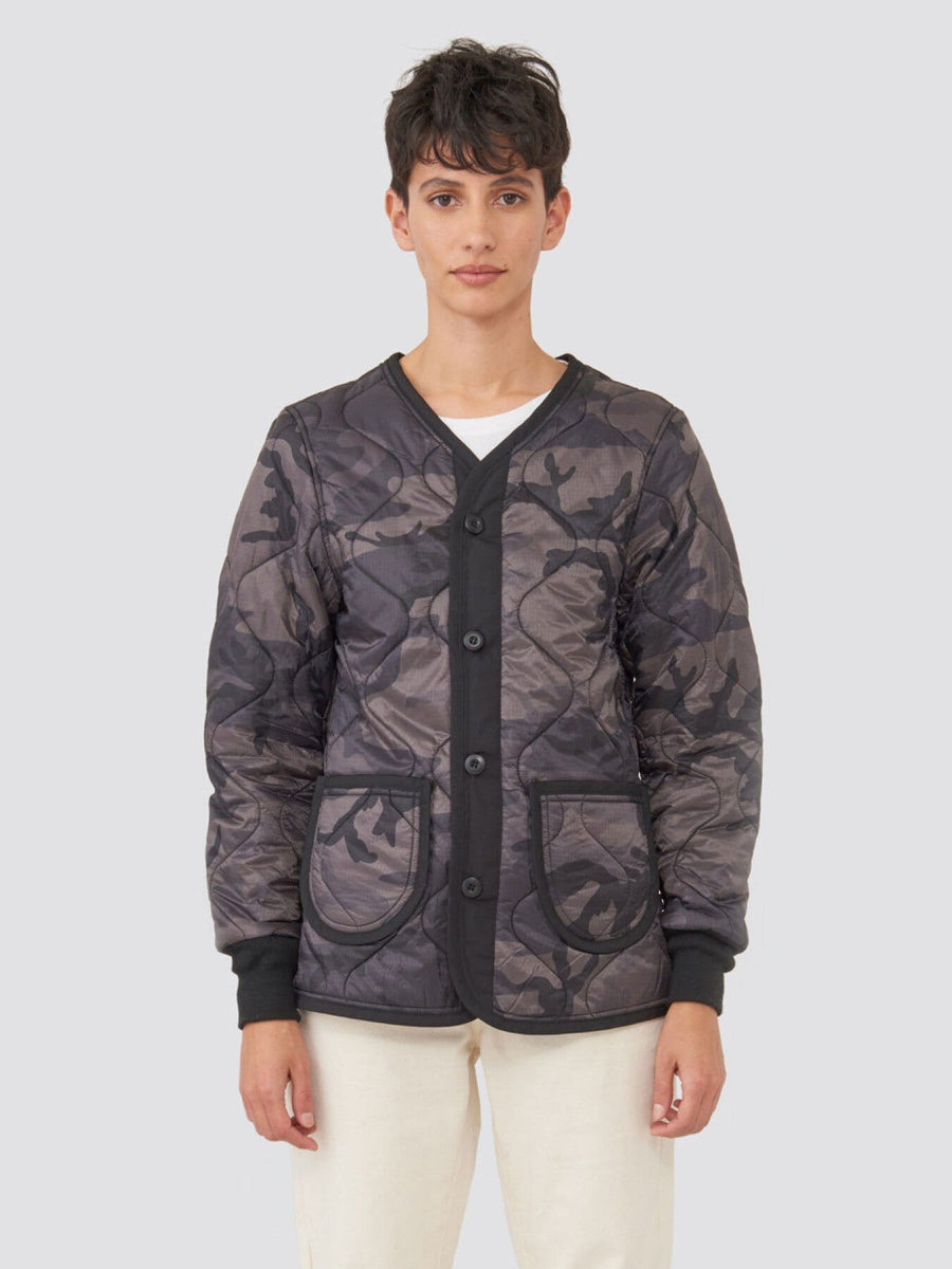 M-65 DEFENDER W LINER OUTERWEAR Alpha Industries BLACK CAMO L 