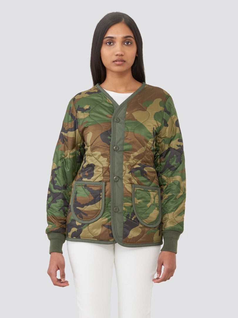 M-65 DEFENDER W LINER OUTERWEAR Alpha Industries WOODLAND CAMO L 