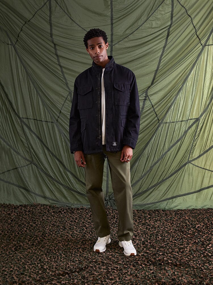 ジャケット・アウター argue COTTON NYLON M-65 HALF COAT/CAMEL Traditional Fit Camel Hair Twill 1818 Sport Coat