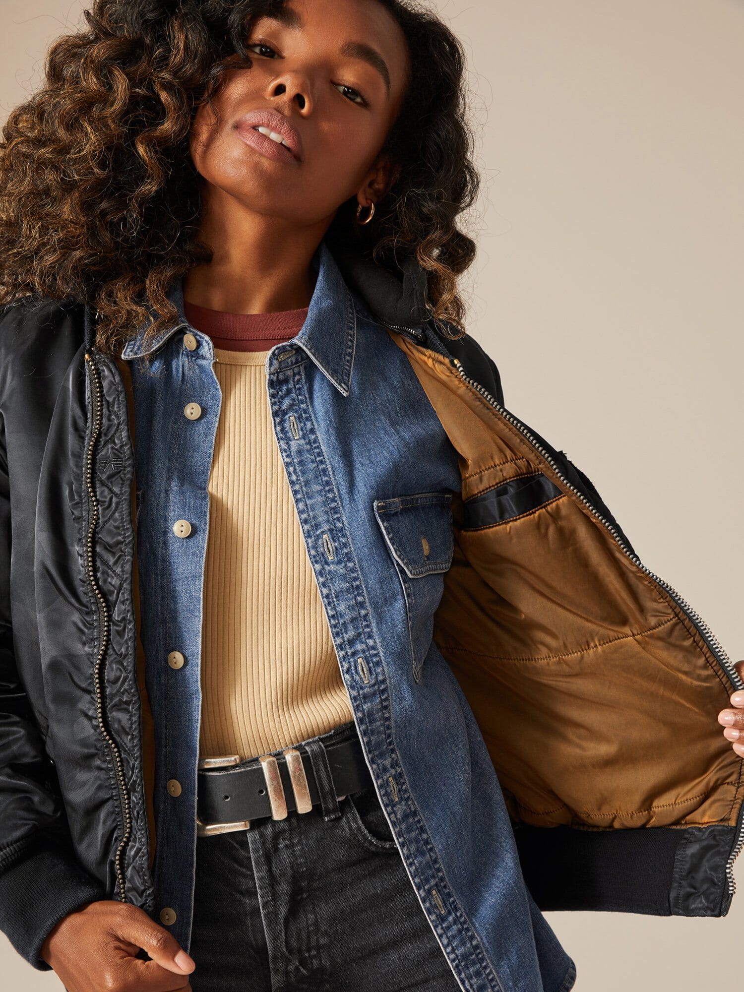 MA-1 Hooded Battlewash Bomber Jacket Women's | Alpha Industries