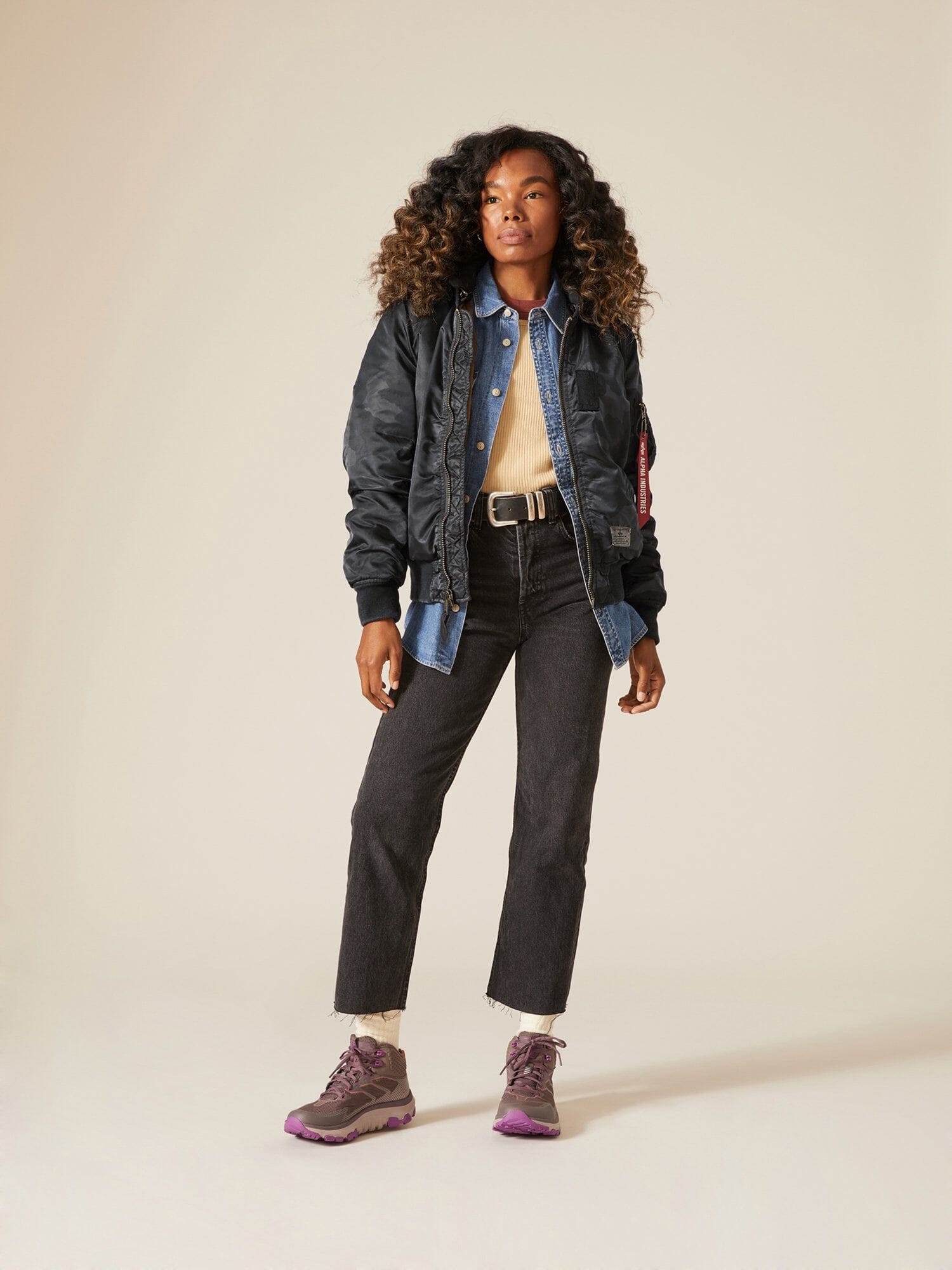 MA-1 Hooded Battlewash Bomber Jacket Women's | Alpha Industries