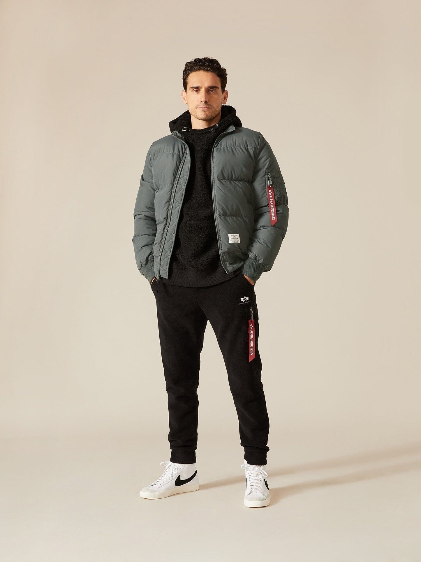 MA-1 QUILTED FLIGHT JACKET OUTERWEAR GUNMETAL Alpha Industries, Inc. 