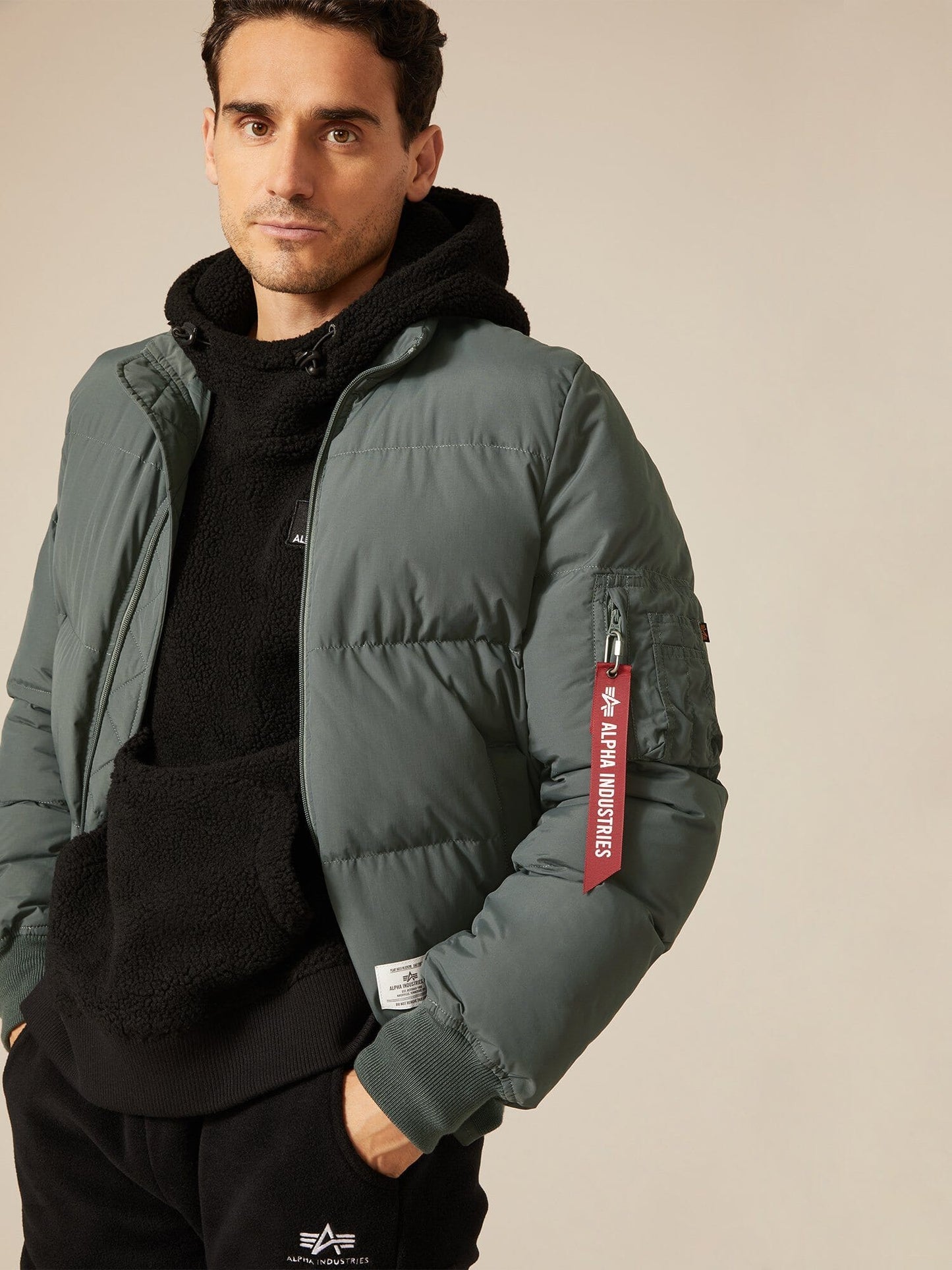 MA-1 QUILTED FLIGHT JACKET OUTERWEAR GUNMETAL Alpha Industries, Inc. 