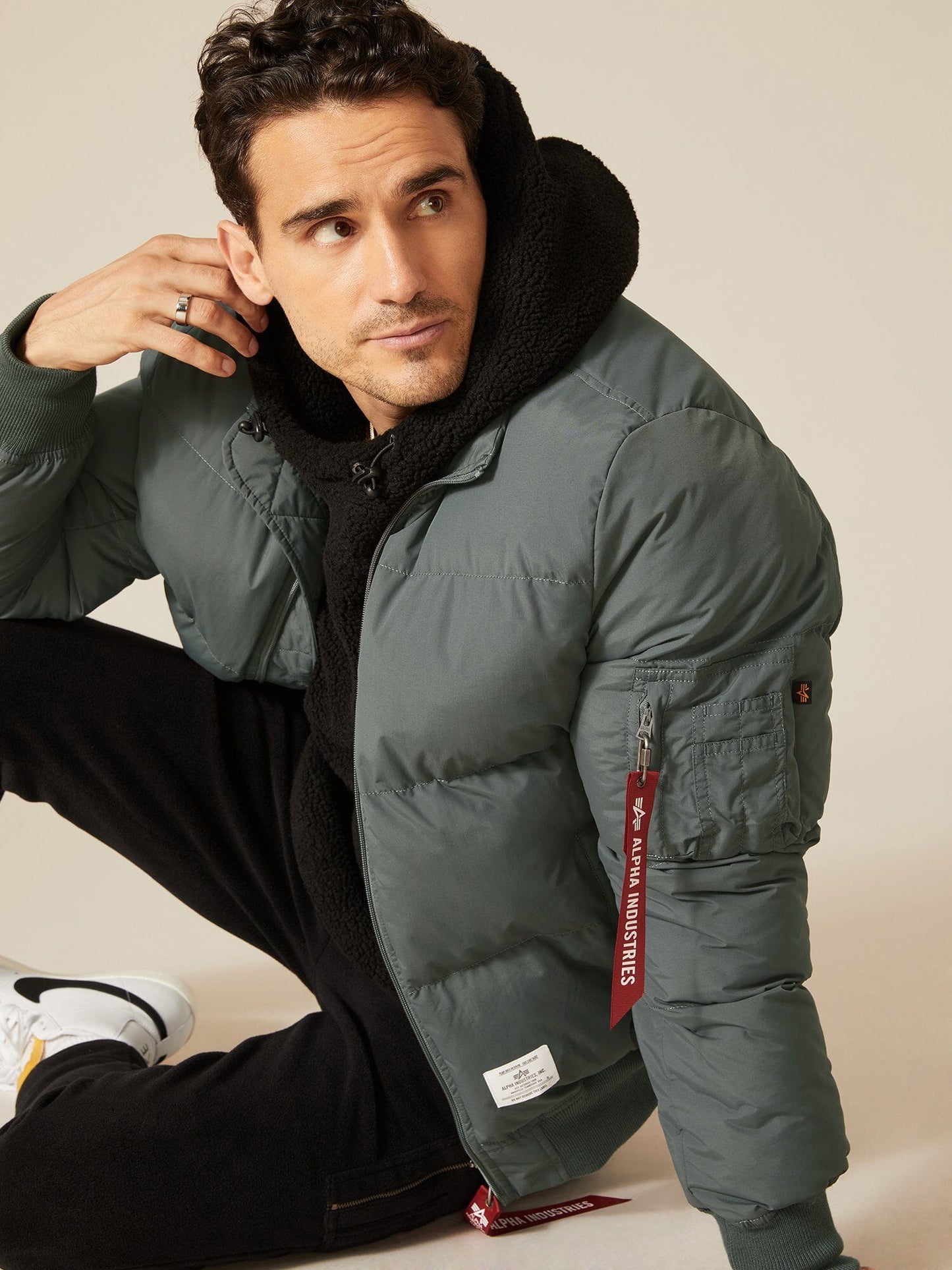 MA-1 QUILTED FLIGHT JACKET OUTERWEAR GUNMETAL Alpha Industries, Inc. 