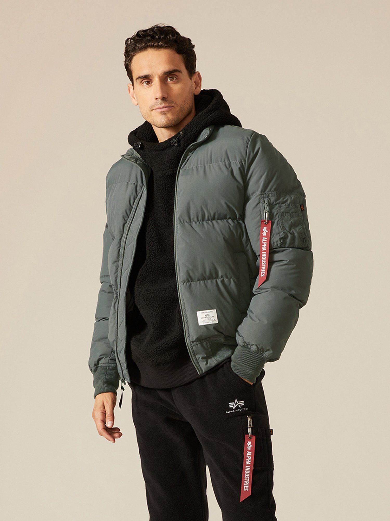 MA-1 QUILTED FLIGHT JACKET OUTERWEAR GUNMETAL Alpha Industries, Inc. 