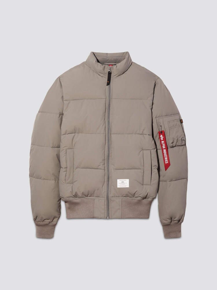 MA-1 QUILTED BOMBER JACKET (SEASONAL) SALE Alpha Industries, Inc. VINTAGE GRAY XS 