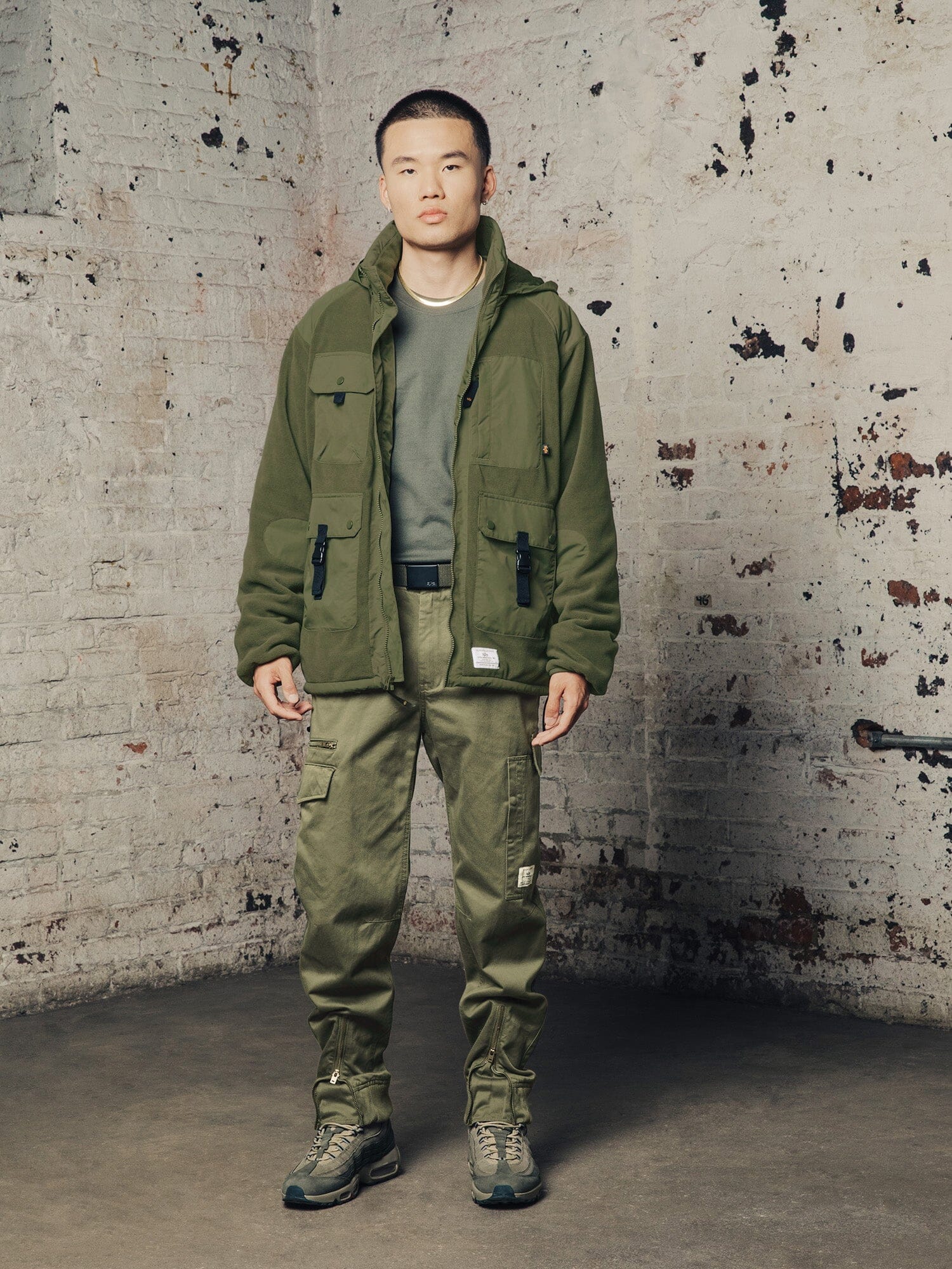 MIXED MEDIA FLEECE FULL ZIP HOODIE OUTERWEAR Alpha Industries 