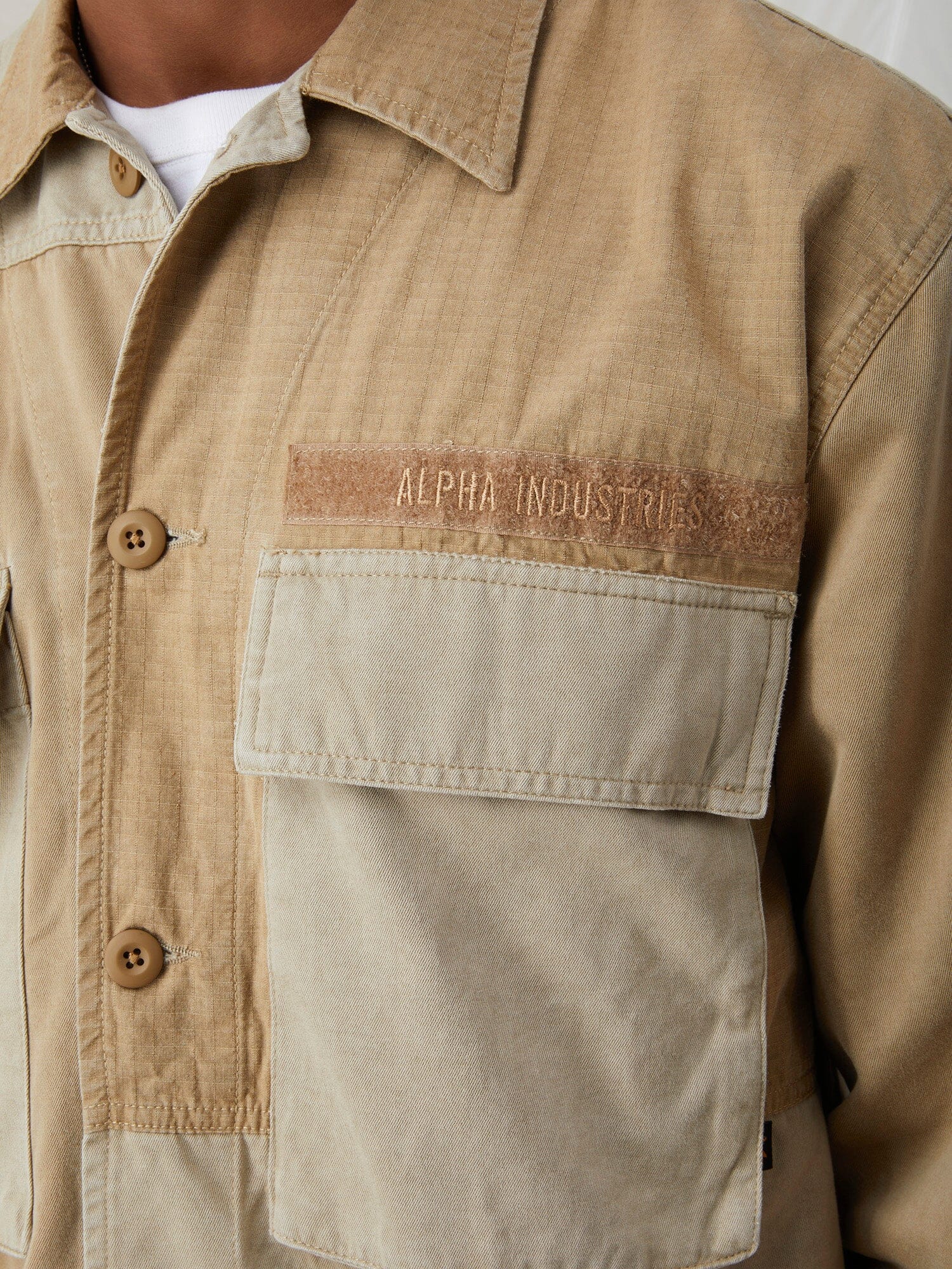 MIXED MEDIA SHIRT JACKET Alpha Industries