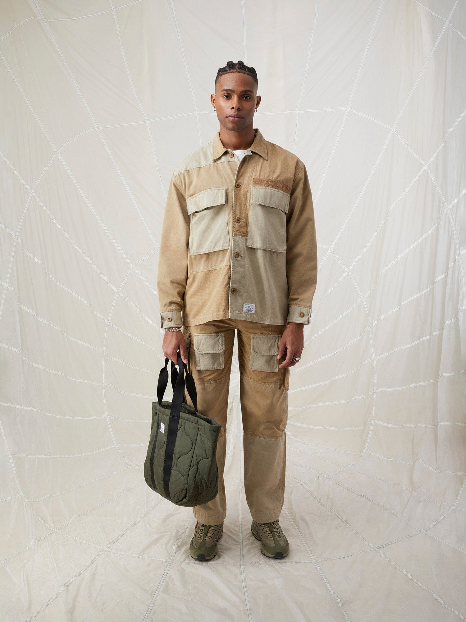 MIXED MEDIA SHIRT JACKET Alpha Industries