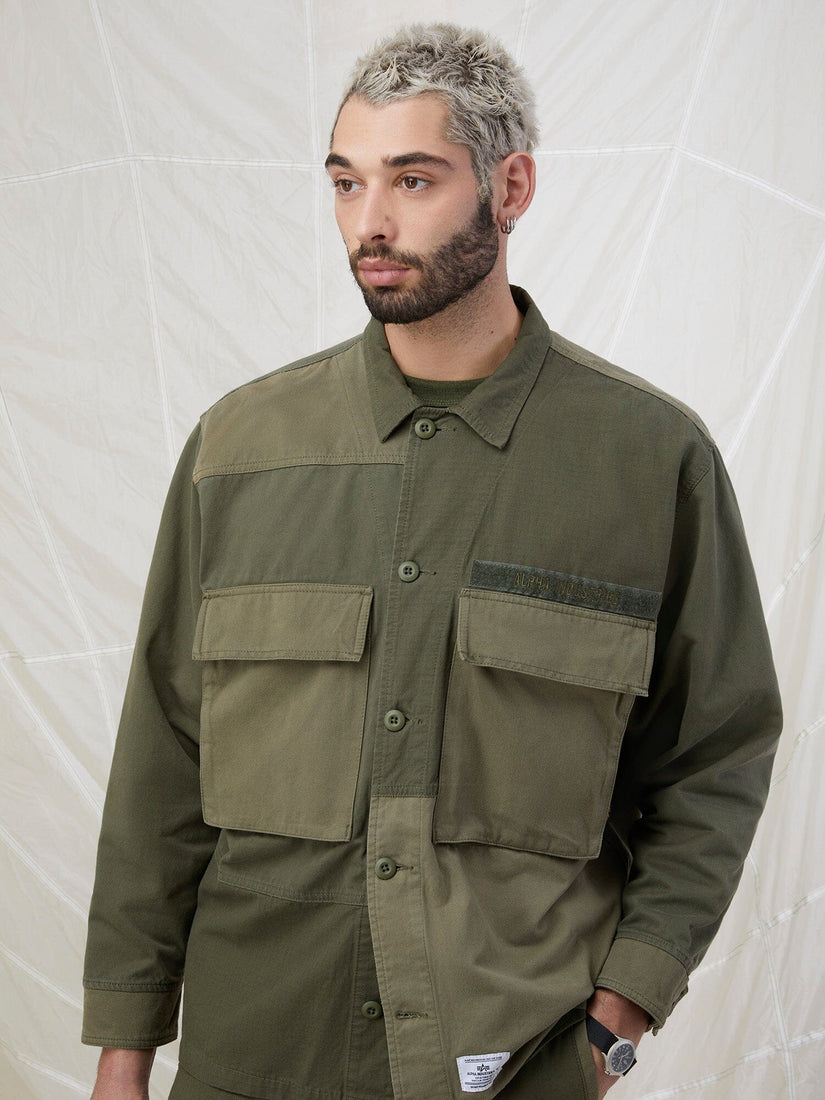 MIXED MEDIA SHIRT JACKET Alpha Industries