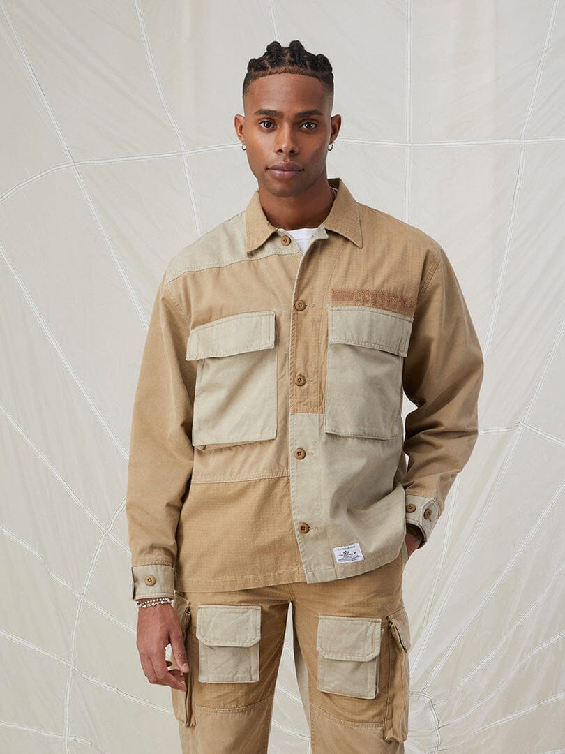 MIXED MEDIA SHIRT JACKET Alpha Industries