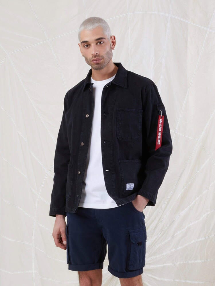 N-3 MOD UTILITY CHORE COAT OUTERWEAR Alpha Industries, Inc. BLACK XXS 
