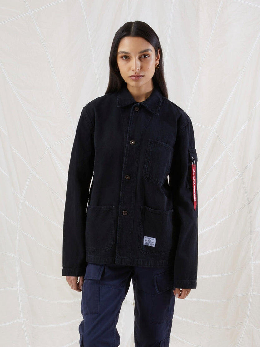 N-3 MOD UTILITY CHORE COAT OUTERWEAR Alpha Industries, Inc. BLACK XXS 