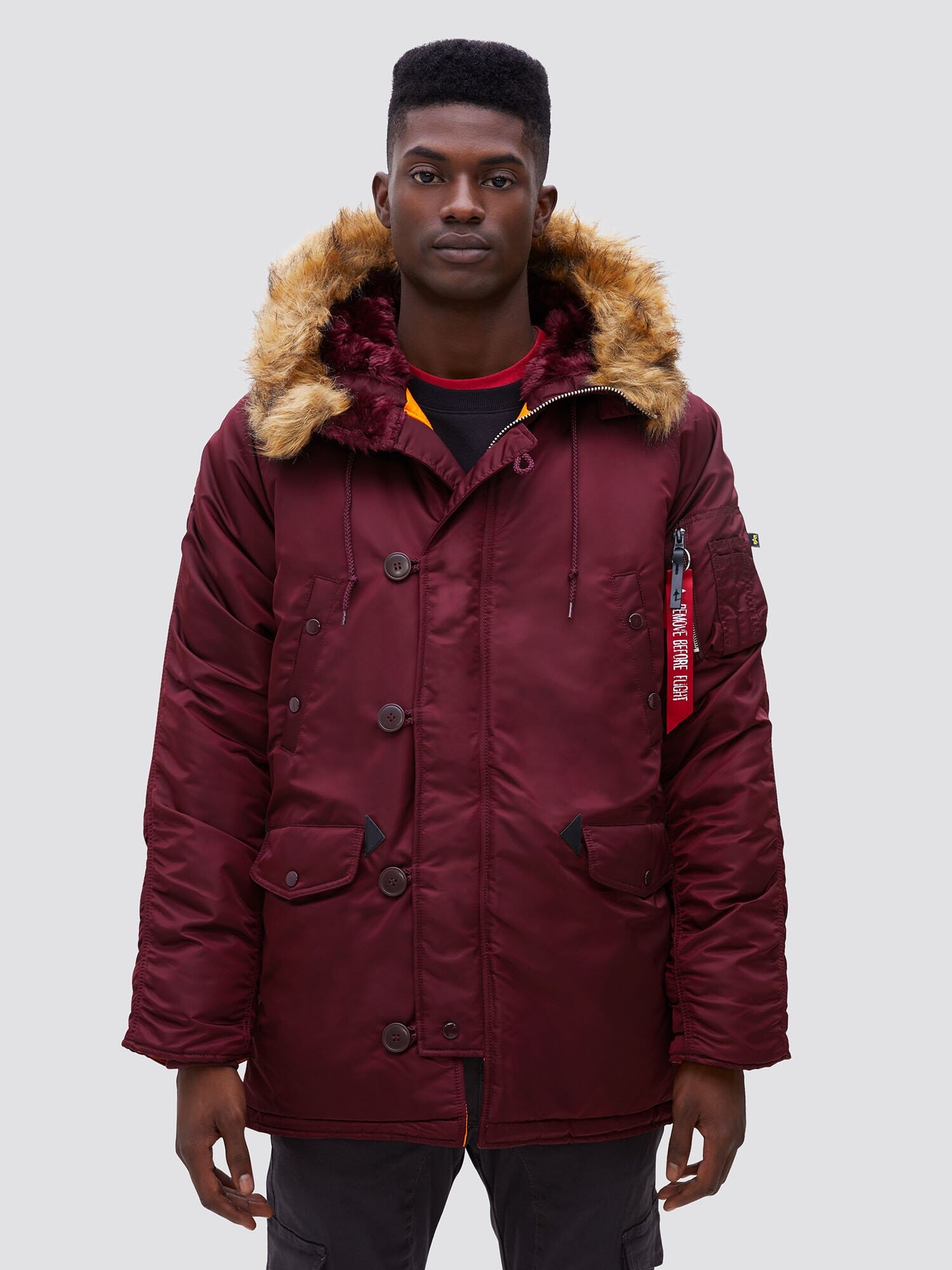 N-3B SLIM FIT GEN I PARKA OUTERWEAR Alpha Industries MAROON XS 