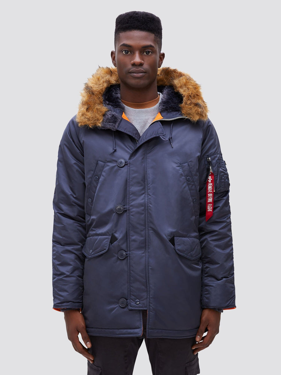 N-3B SLIM FIT GEN I PARKA OUTERWEAR Alpha Industries STEEL BLUE XS 