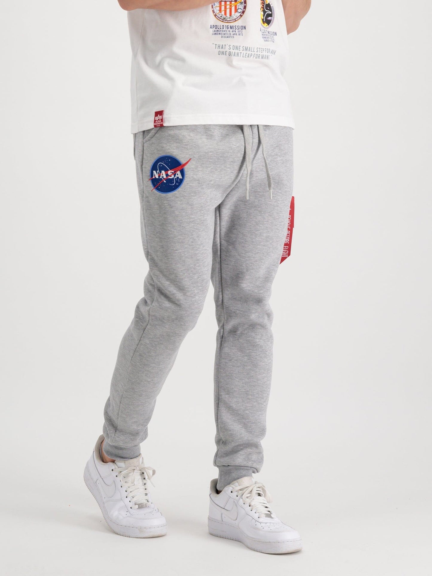 NASA CARGO SWEAT JOGGER BOTTOM Alpha Industries, Inc. GRAY HEATHER 2XL 