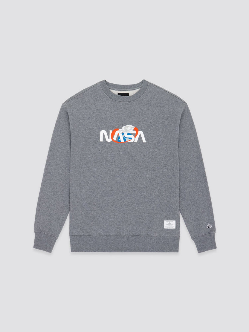 NASA MISSION 7 CREWNECK TOP Alpha Industries MEDIUM CHARCOAL HEATHER 2XL 