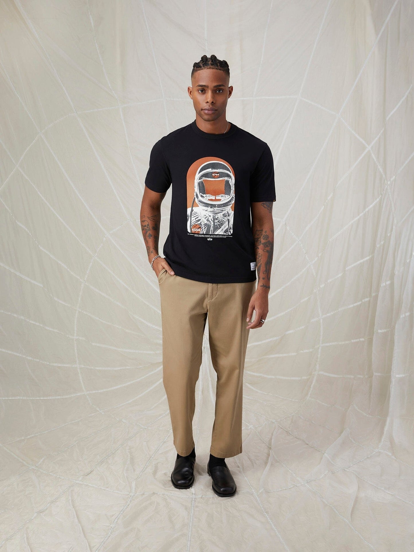 NASA MOON MAN TEE TOP Alpha Industries 