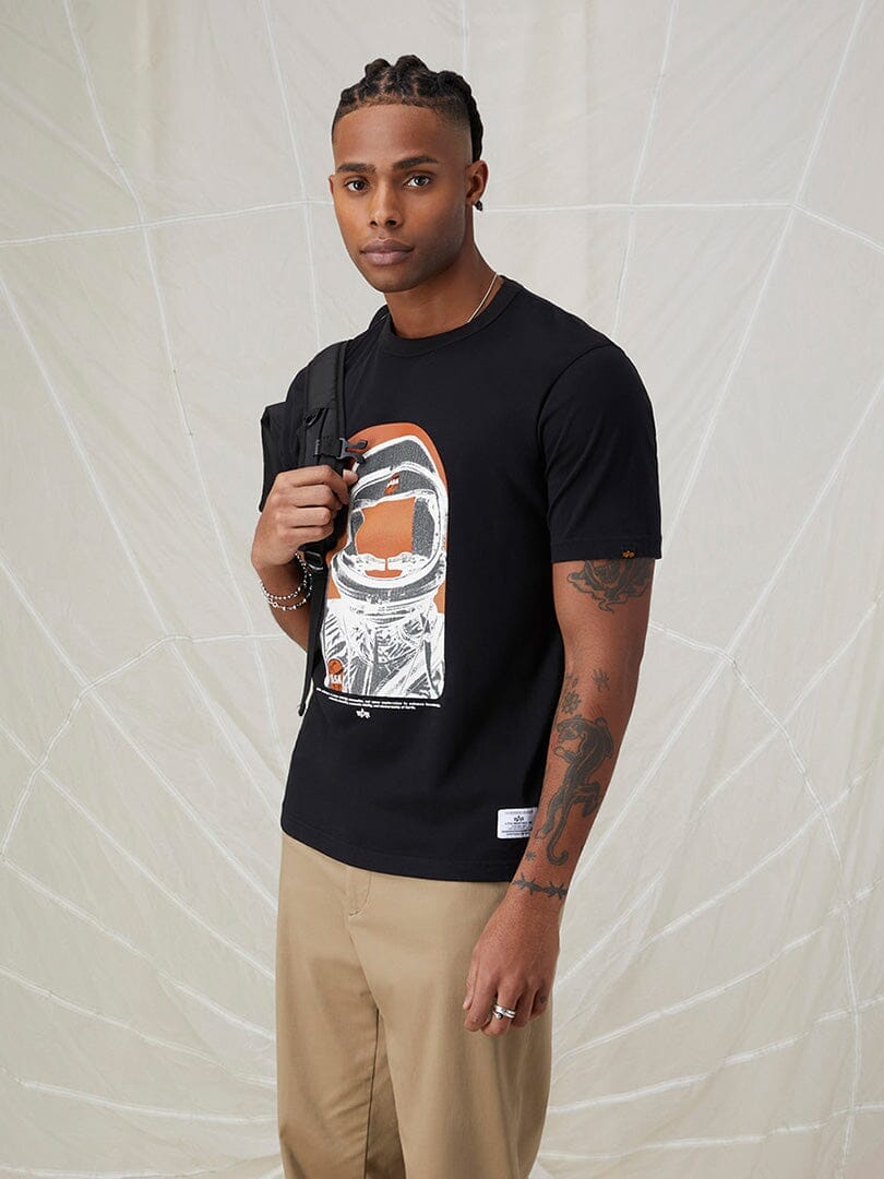 NASA MOON MAN TEE TOP Alpha Industries 