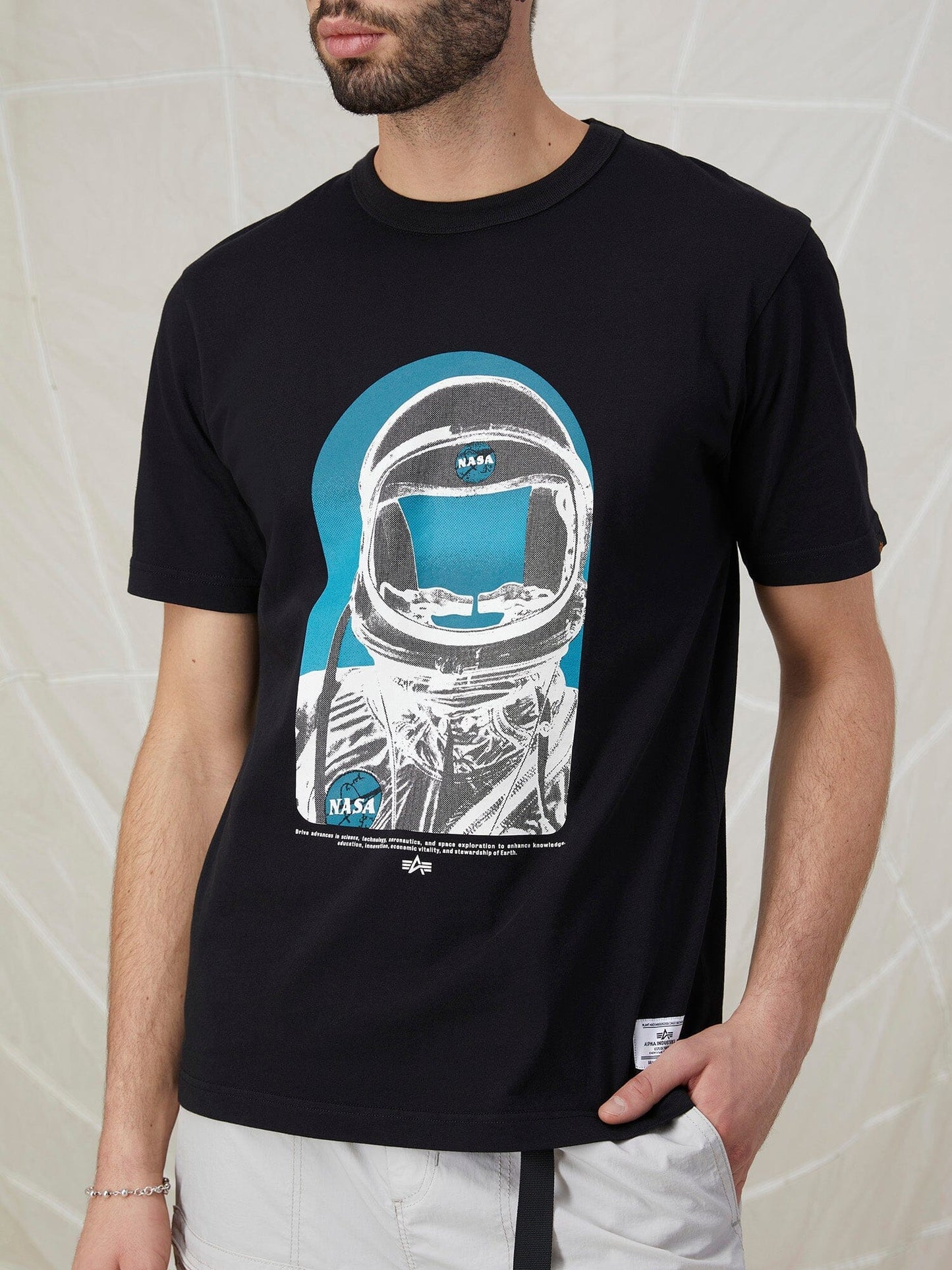 NASA MOON MAN TEE TOP Alpha Industries 