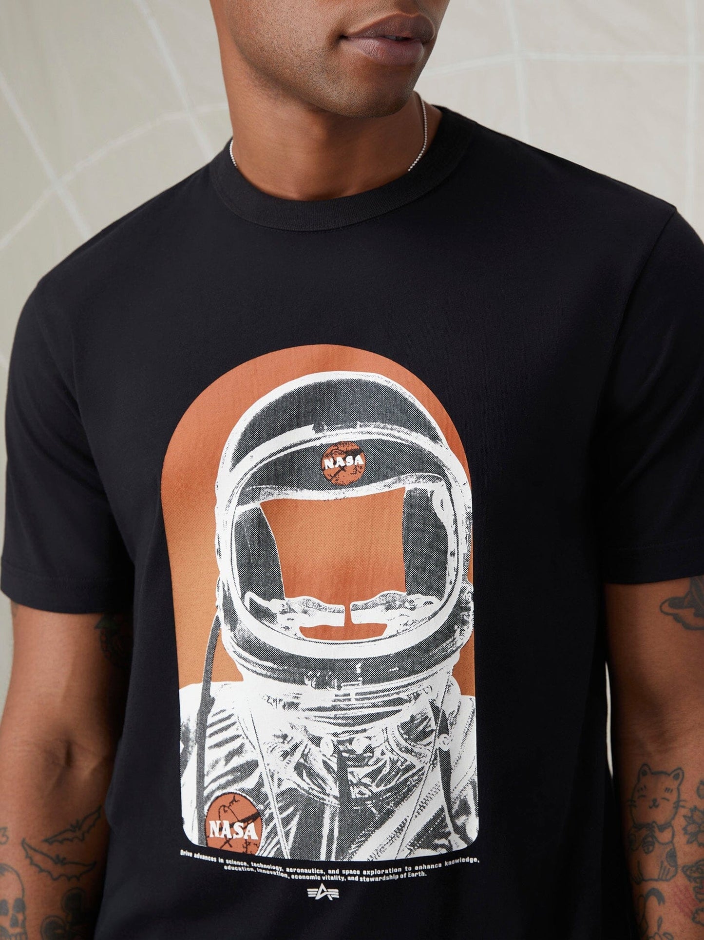 NASA MOON MAN TEE TOP Alpha Industries 