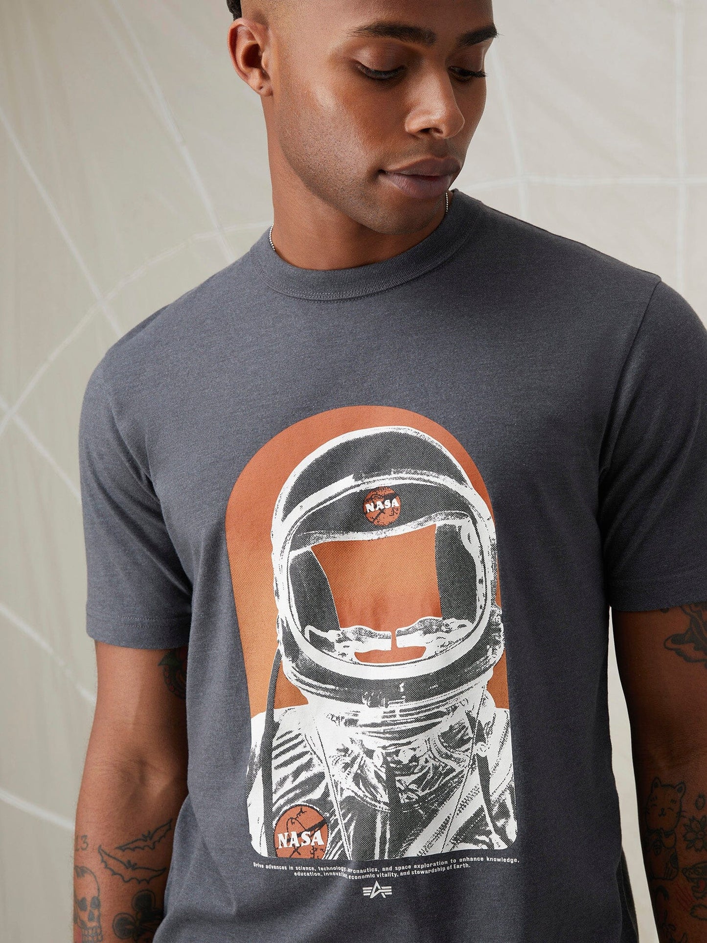 NASA MOON MAN TEE TOP Alpha Industries 