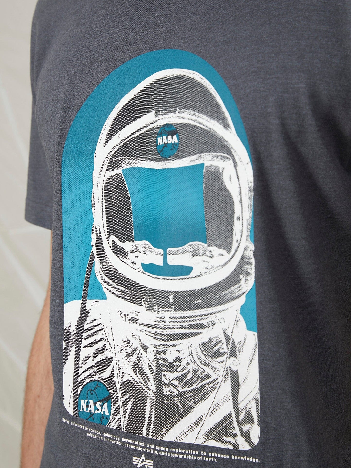 NASA MOON MAN TEE TOP Alpha Industries 