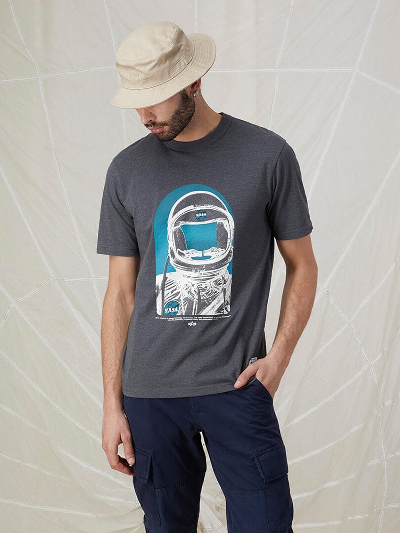 NASA MOON MAN TEE TOP Alpha Industries 