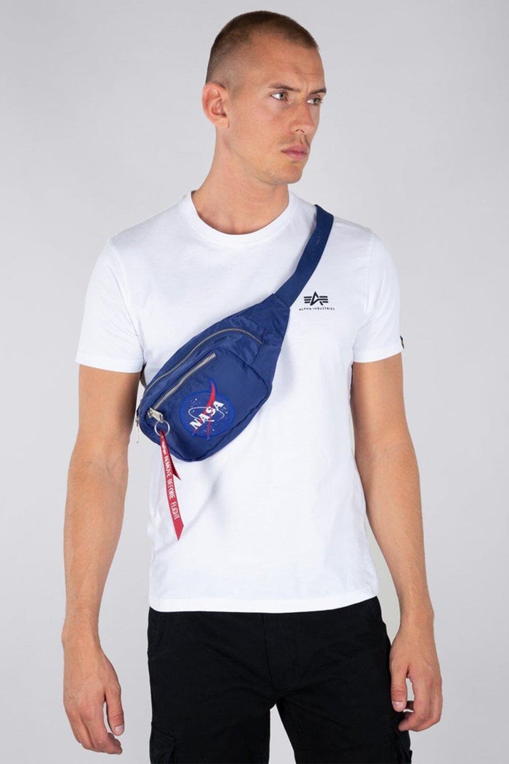 NASA WAIST BAG ACCESSORY Alpha Industries, Inc. REPLICA BLUE O/S 
