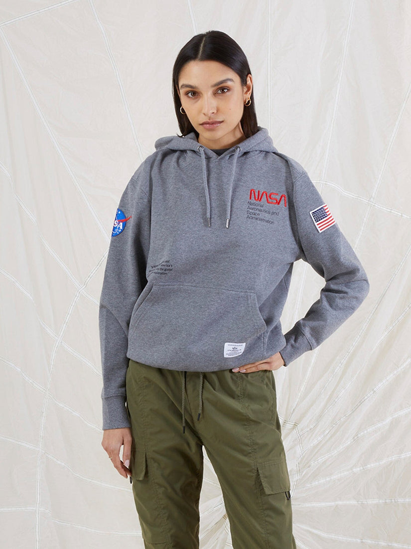 NASA WORM LOGO HOODIE | Alpha Industries