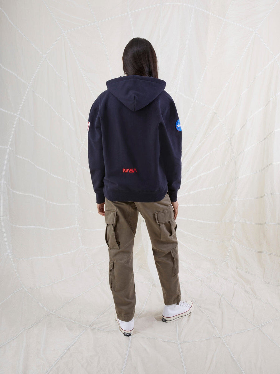 NASA WORM LOGO HOODIE TOP Alpha Industries 