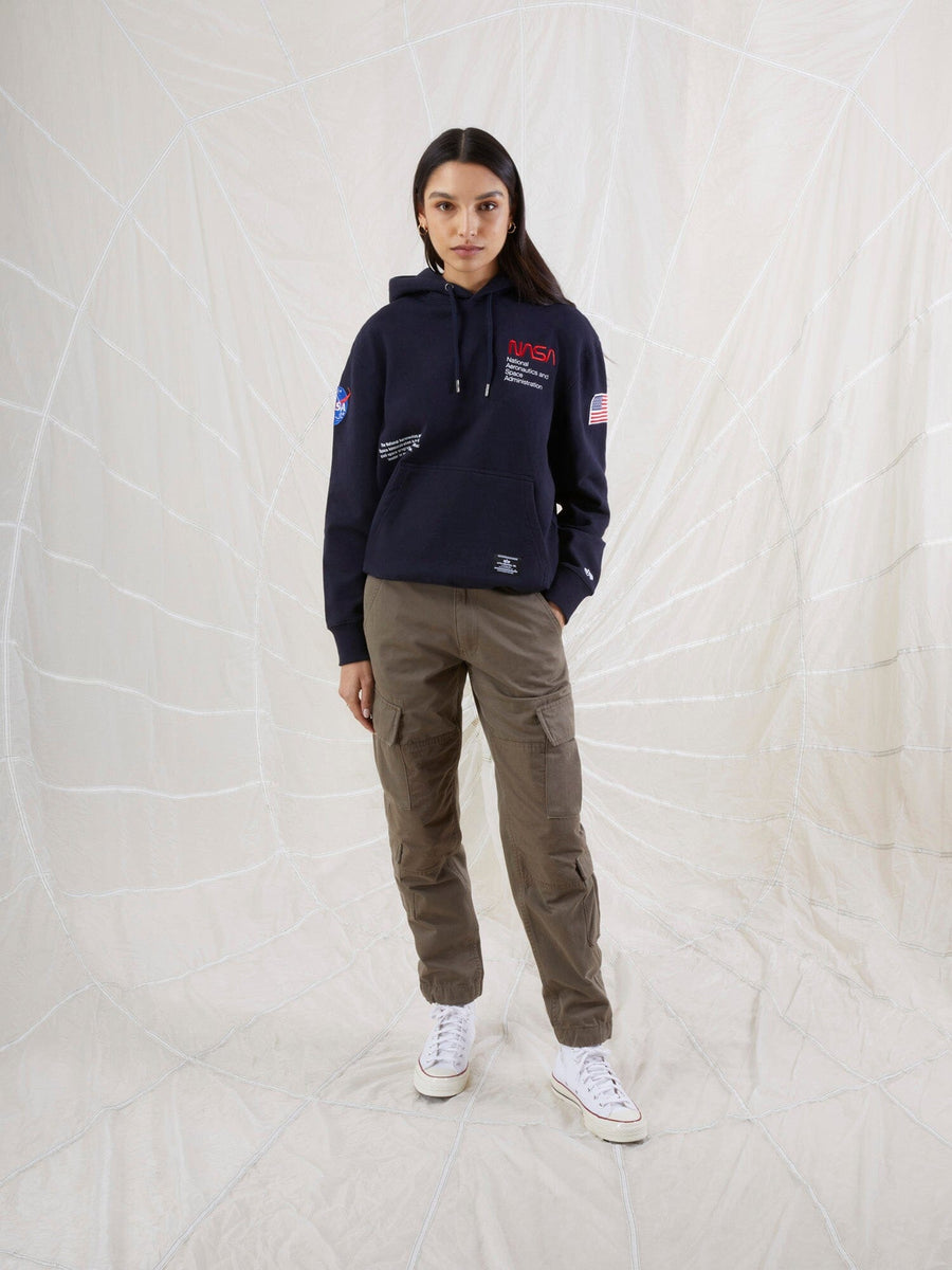 NASA WORM LOGO HOODIE TOP Alpha Industries 
