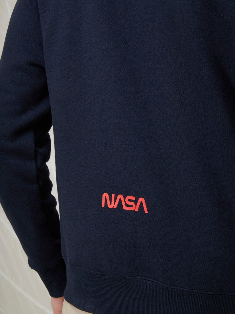 NASA Worm Logo Sweatshirt - Sweat Classique Logo NASA Iconique