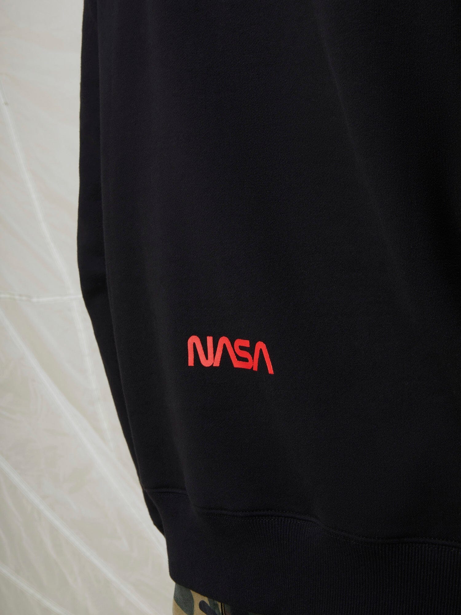 NASA WORM LOGO HOODIE TOP Alpha Industries 