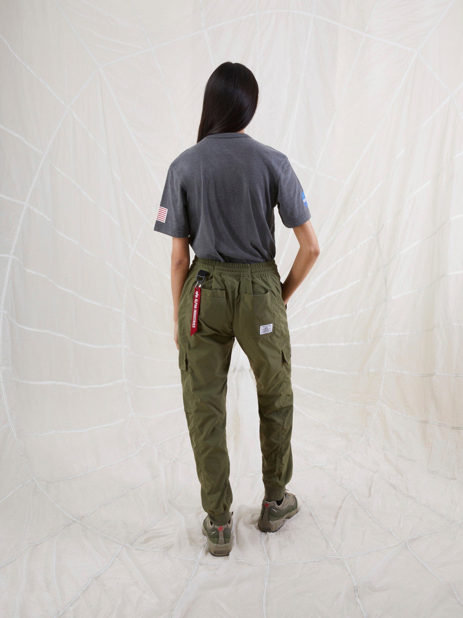 NASA WORM LOGO TEE TOP Alpha Industries 