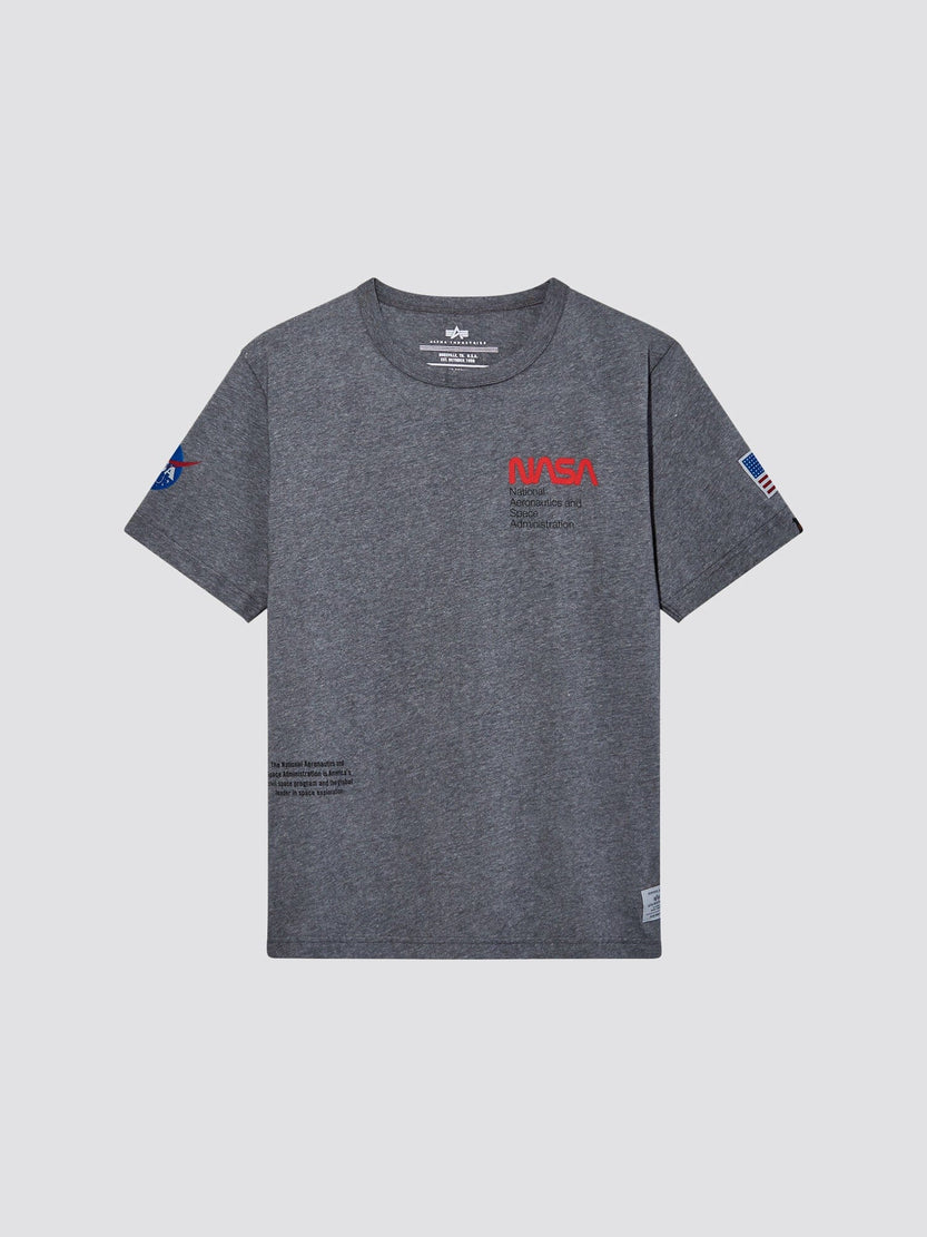NASA WORM LOGO TEE TOP Alpha Industries 