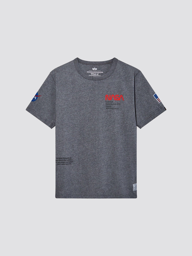 NASA WORM LOGO TEE TOP Alpha Industries 