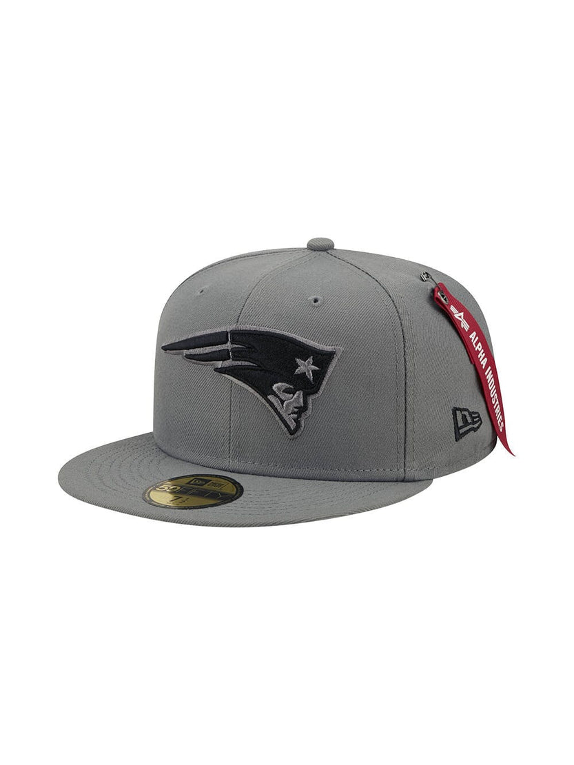 NEW ENGLAND PATRIOTS X ALPHA X NEW ERA 5950 FITTED CAP ACCESSORY Alpha Industries GREY MEDIUM 7 