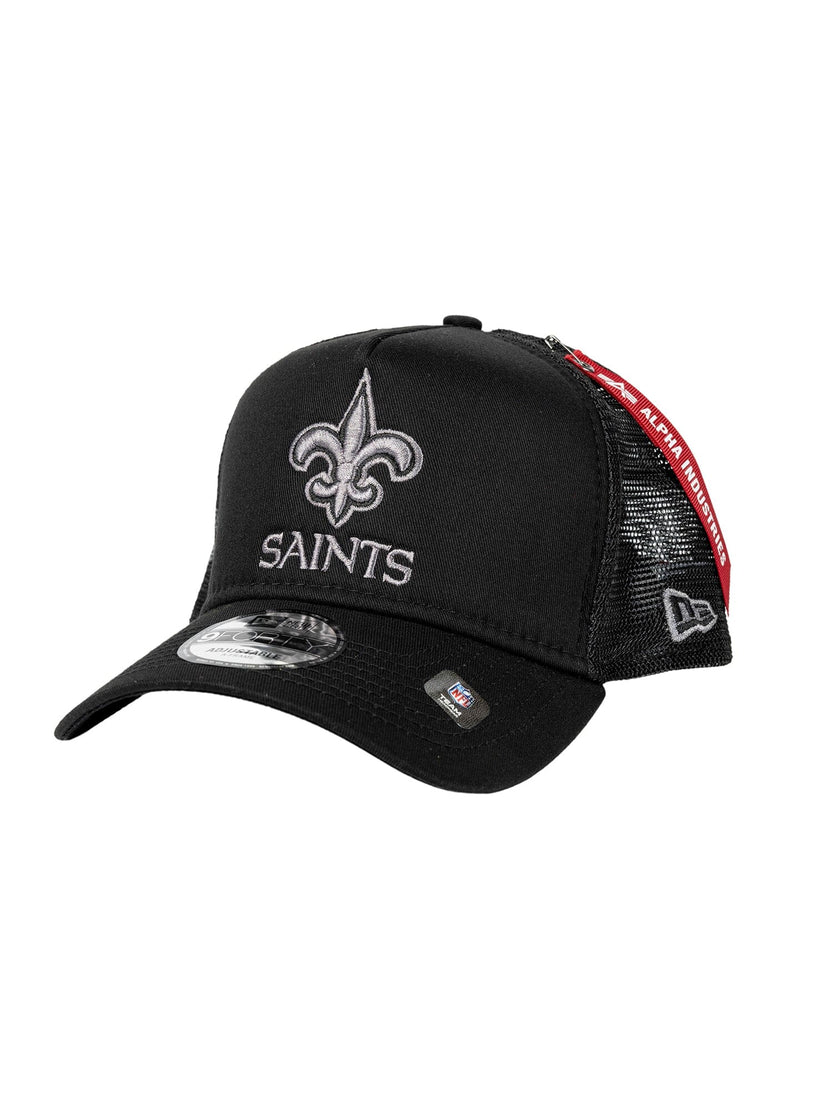 NEW ORLEANS SAINTS X ALPHA X NEW ERA 940 CAP ACCESSORY Alpha Industries BLACK O/S 