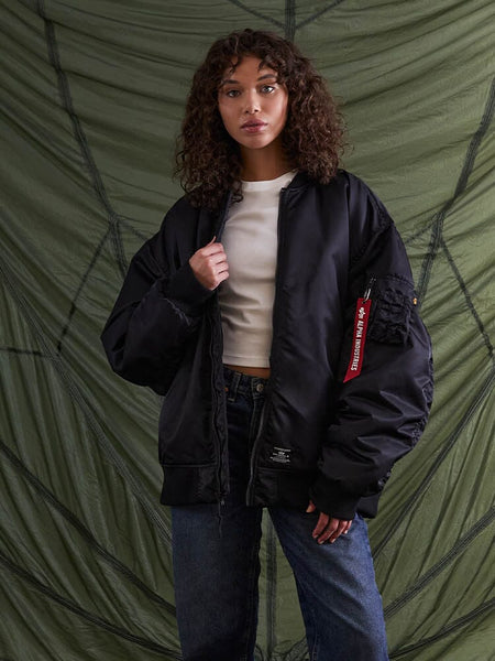 OVERSIZED MA-1 MOD BOMBER JACKET W OUTERWEAR Alpha Industries 