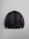 OVERSIZED MA-1 MOD BOMBER JACKET W OUTERWEAR Alpha Industries BLACK L 